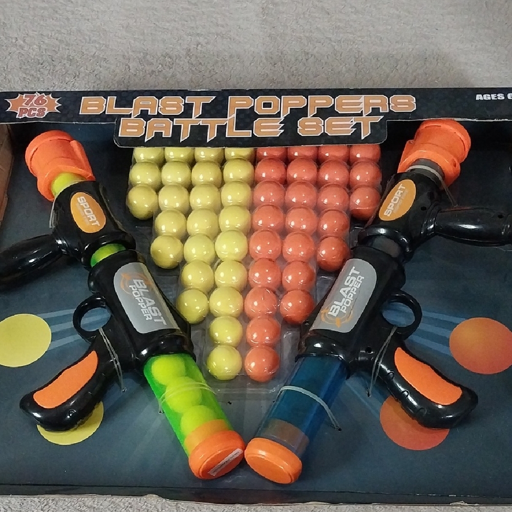 Ing Blast Poppers Set - Black, Orange, Yellow